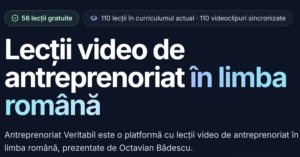 Antreprenoriat Veritabil - lecții video de antreprenoriat în limba română