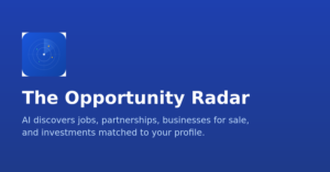 Opportunity Radar - motor AI de descoperire a oportunităților